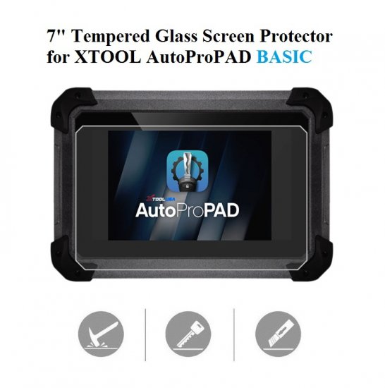 Tempered Glass Screen Protector for XTOOL AutoProPAD BASIC - Click Image to Close